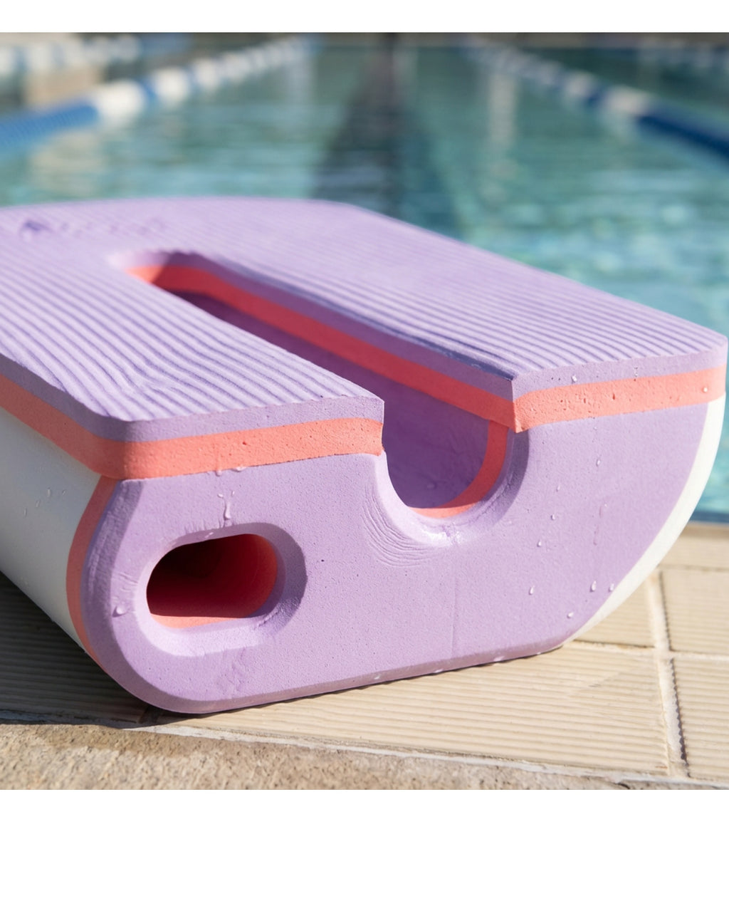 Oesi U-Channel Swim Training Board 43 x 31 cm Lavender - Detail view